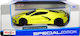 Maisto Chevrolet Corvette Stingray Coupe '20 Μεταλλική Φιγούρα Μοντελισμού Κίτρινη σε Κλίμακα 1:24 11.4x10.5εκ.