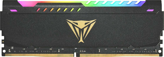 Patriot Viper Steel RGB DDR4 με Module 1x8GB και Ταχύτητα 3600 για Desktop
