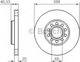 Bosch Brake Discs Front 2pcs for Skoda Superb Volkswagen Passat