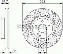 Bosch Σετ Δισκόπλακες Εμπρός 2τμχ Bosch Σετ Δισκόπλακες Εμπρός 2τμχ