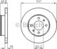 Bosch Brake Discs Front 2pcs for Hyundai i10 Kia Picanto Hyundai / Kia
