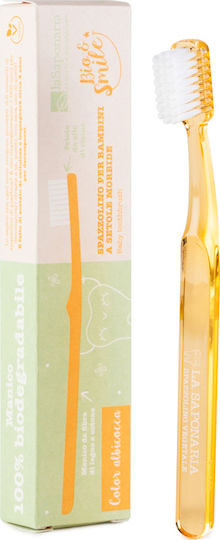 La Saponaria Bio & Smile Παιδική Οδοντόβουρτσα Καφέ