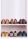 Prosperplast Plastic Shoe Storage Case in Grey Colour 4 Pieces