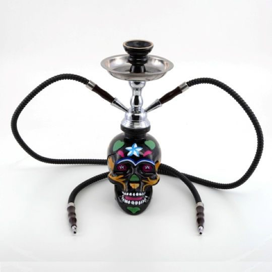 Atomic Наргиле La Catrina Двойна Черен 35см