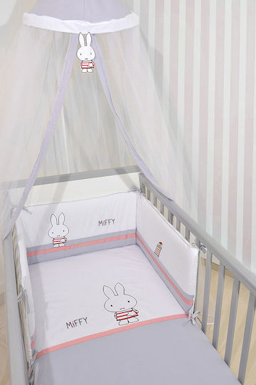 Miffy Set Pentru Patut Miffy Gri 3buc piese