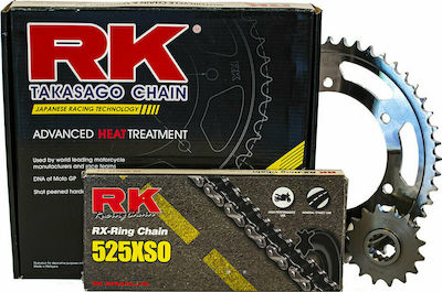 RK Chain & Sprocket Kit (15-48-525XSO) for Honda Transalp 650