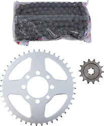 RK Chain & Sprocket Kit (14-42-428SB) for Kawasaki KAZE R 115