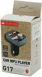 FM Предавател За Кола С MicroSD USB 2.1A