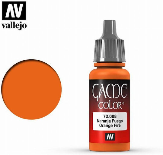 Acrylicos Vallejo Game Χρώμα Μοντελισμού Orange Fire 18ml