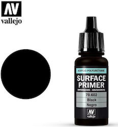 Acrylicos Vallejo Surface Primer σε Μαύρο χρώμα 18ml Acrylicos Vallejo Surface Primer σε Μαύρο χρώμα 18ml