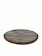 Atmosphera Mango Decorative Platter Round Porcelain Blue 40x40x2.5cm