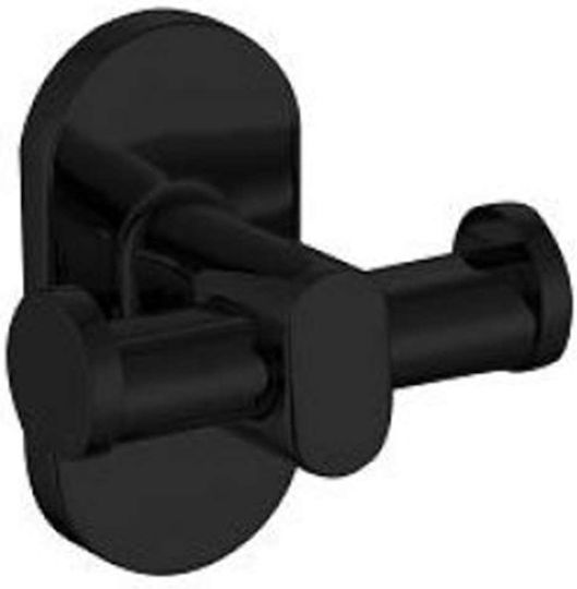 Gloria America Nerino Double Wall-Mounted Bathroom Hook ​4.5x6.5cm Black