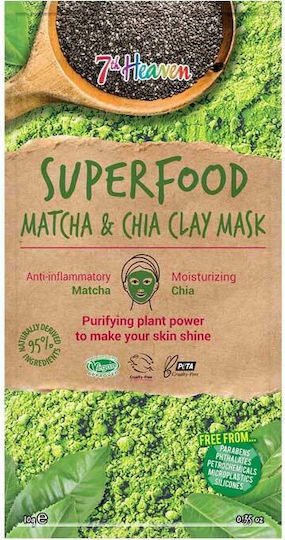 7th Heaven Superfood Matcha & Chia Gesichtsmaske 10gr