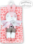 Păturică 76x91cm Cuddle & Cradle Fleece Set cadou Hare Mother's Choice