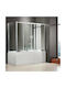 Axis Bath Slider 2+2 Διαχωριστικό Μπανιέρας με Συρόμενη Πόρτα 177-181x140cm Clear Glass
