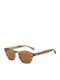 Moscot Lemtosh Unisex Sunglasses with Plastic Frame Brown Ash