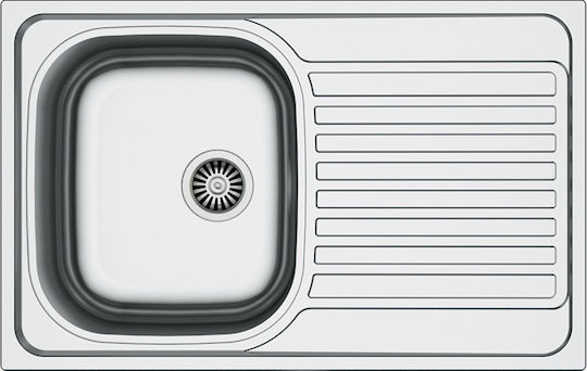 Excel Titan IN 181 Drop-In Мивка Inox Сатен Ш80xД50см Сребрист