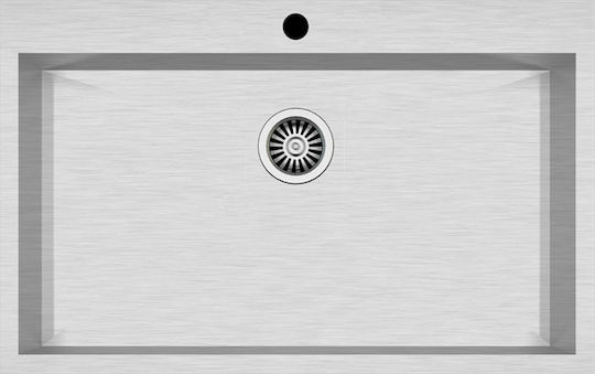 Excel Atlas AS 608 Drop-In Inox Brushed Μ81xΠ50cm Silver