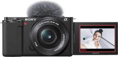 Sony Aparat Foto Mirrorless ZV-E10 Crop Frame Kit (E PZ 16-50mm F3.5-5.6 OSS) Negru