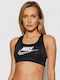 Nike Swoosh Women's Sports Bra without Padding Black