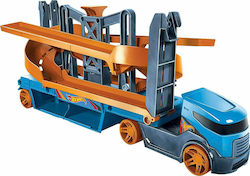 Hot Wheels Mega Action Transporter Truck with Set for 5++ Years