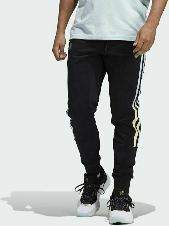 Adidas Παντελόνι Φόρμας με Λάστιχο Μαύρο