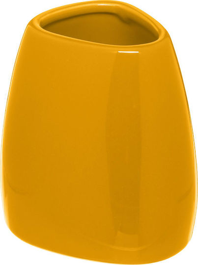 Countertop Cup Holder Ceramic Yellow
