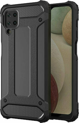 Hurtel Armor Coperta din spate Plastic rezistent Negru (Galaxy A12)