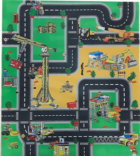 Primaflor Baustelle Spielmatte Straße Grün 70x80cm