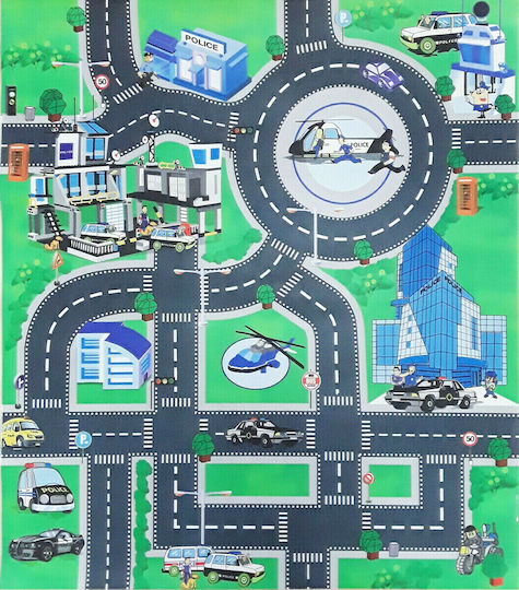 Primaflor Police Spielmatte Straße Grün 70x80cm
