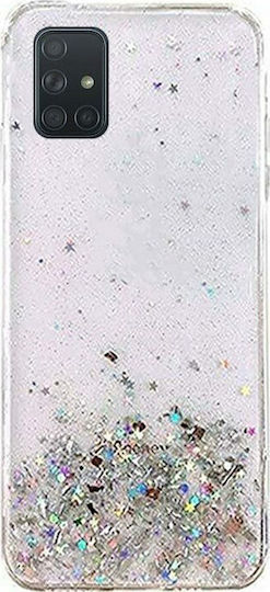 Wozinsky Star Glitter Shining Umschlag Rückseite Silikon Transparent (Galaxy A31)