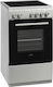 Vox Electronics CHT 5105 IX Κουζίνα 53lt με Κεραμικές Εστίες Π50εκ. Inox