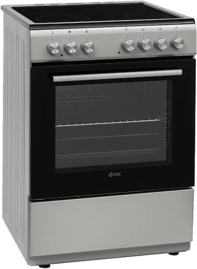 Vox Electronics CHT 6105 S Κουζίνα 69lt με Κεραμικές Εστίες Π60εκ. Inox