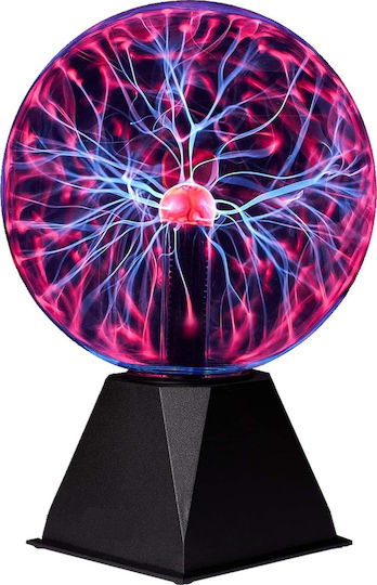 Dekorative Lampe Plasma-Kugel Schwarz