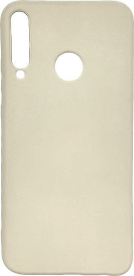 Sonique Umschlag Rückseite Silikon Beige (Huawei P40 Lite E)