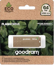 GoodRAM UME3 Eco Friendly 64GB USB 3.0 Stick Καφέ