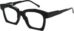 Kuboraum K5 Plastic Eyeglass Frame Black K5 BS