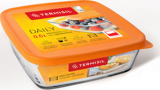 Termisil Δοχείο Φαγητού Πορτοκαλί 600ml