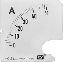 Adeleq Industrial Marking Πλάκες Ενδείξεως Αμπερόμετρων 40/5A 11-4407