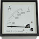 Adeleq Ammeter Electric Panel Analog Door Recessed Single-phase Door via Transformer 2000A/5A 220V 96x96mm 11-49620007