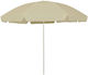 vidaXL Folding Beach Umbrella Diameter 3m with UV Protection Yellow