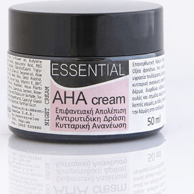 Regenis AHA Restoring & Αnti-ageing Night Cream Suitable for Normal/Dry Skin 50ml