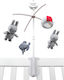 Baby Oliver Cot Mobile with Mirror with Rotating Miffy Fun At Sea for Newborns