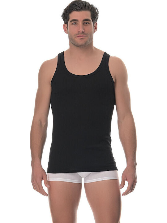 Lido Underwear 201 Herren Unterhemden in Schwar...
