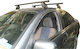 Menabo Metallic Car Roof Bars for Nissan Almera 2000 2006 Set with Roof Rack Legs and Lock Black