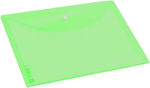 Transparent Green Envelope with Button A4