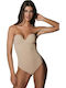 Secret Sense Frauen Bodysuit Beige