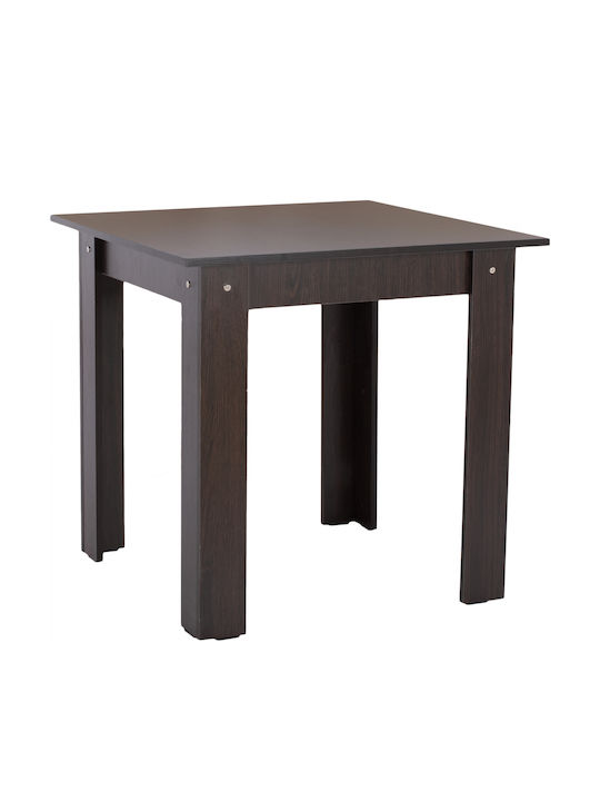 Table Kitchen Wooden Wenge 80x80x77cm