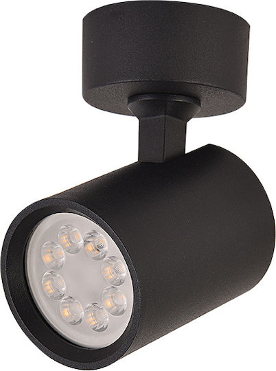 Zambelis Lights Μονό Σποτ με Ντουί GU10 σε Μαύρο Χρώμα