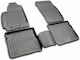 Novline Set of Front and Rear Mats 4pcs Tray Type for Nissan Leaf 2018+ Black
